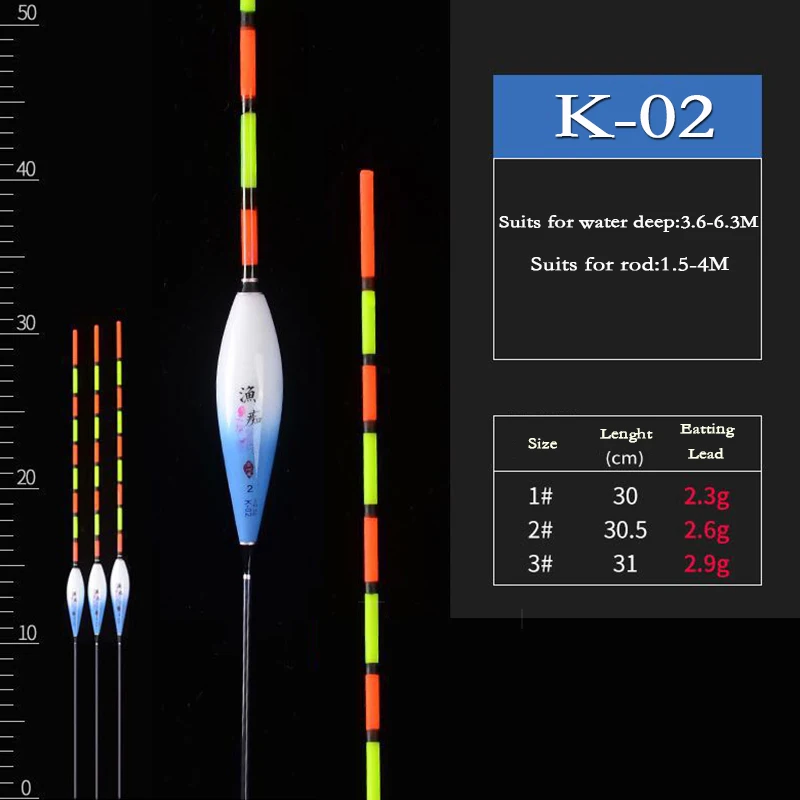 WLPFISHING 3 шт./лот поплавок для рыбалки большой плавучести из композиционного наноматериала полые хвостовые поплавки отличная визуальная рыболовная пробка снасти