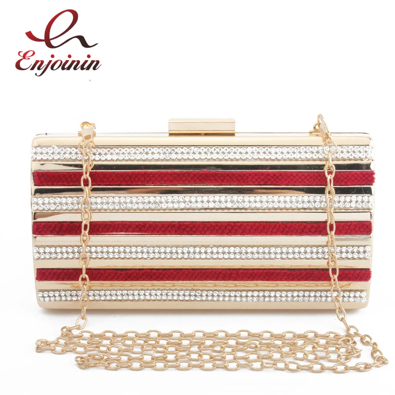 New Arrival Luxury Diamond Studded Metal Fashion Party Ladies Clutch Bag Evening Mini Messenger For Women Chain Purse | Багаж и сумки