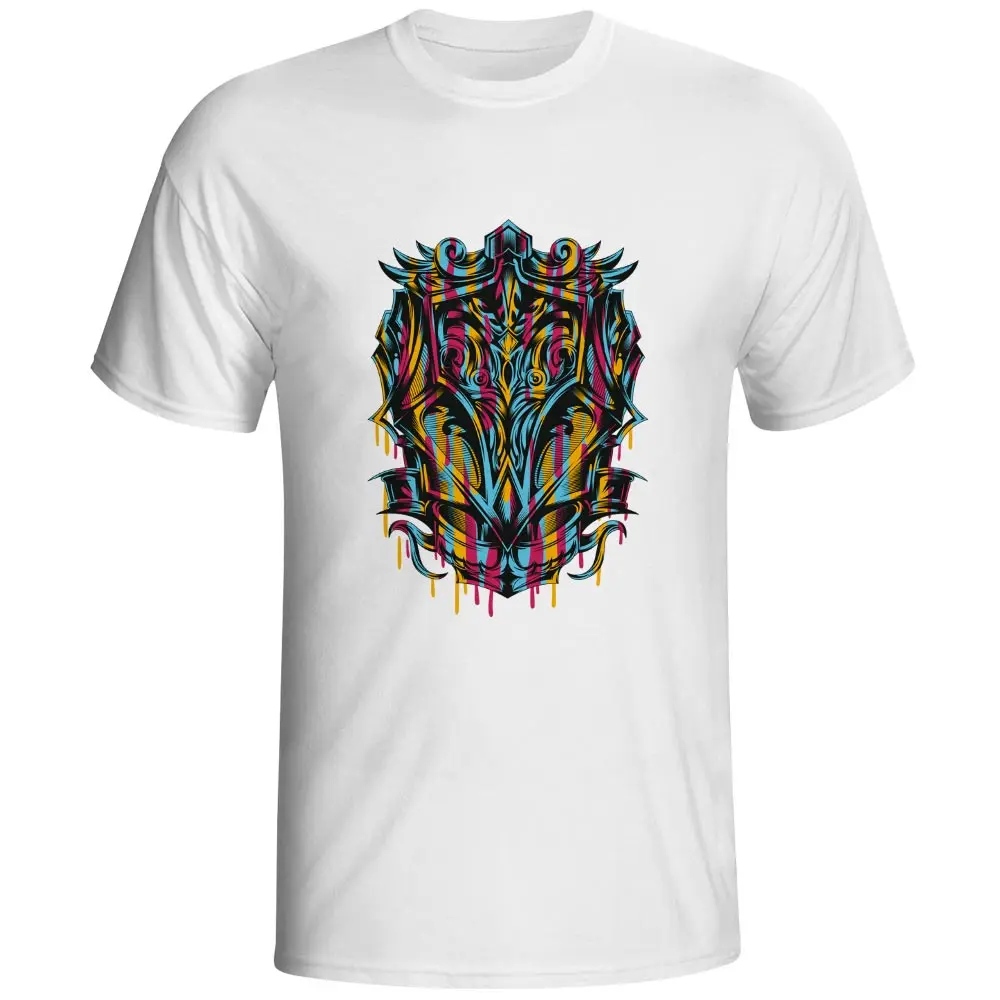 Abstract War Art T shirt Punk Hip Hop Rock Short Sleeve Printed T Shirt