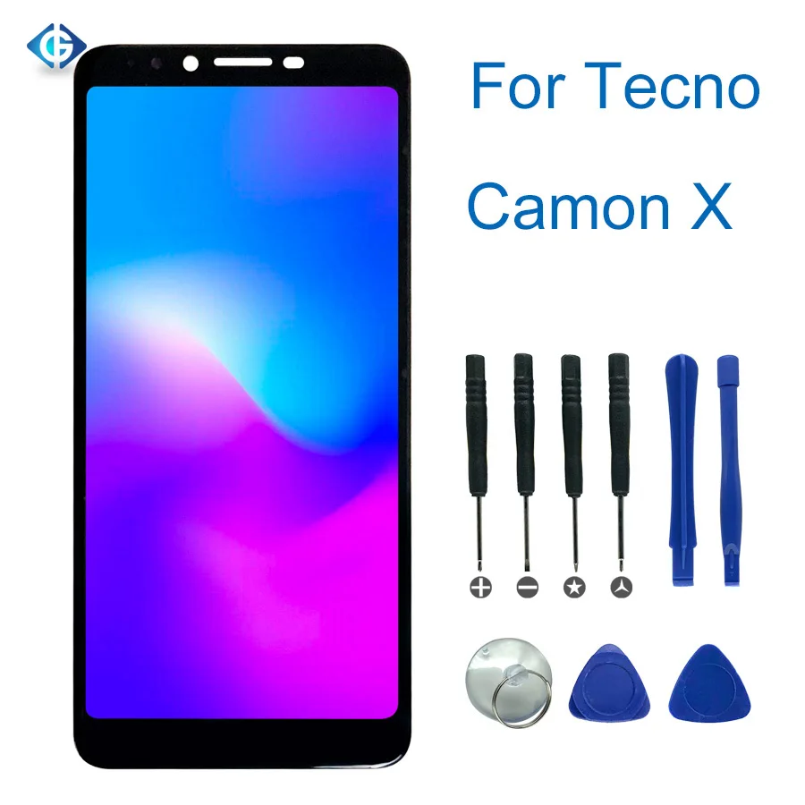 Тест 6," ЖК для Tecno Camon X CA7 ЖК-дисплей кодирующий преобразователь сенсорного экрана в сборе для Tecno CA7 экран полный комплект запчасти для ремонта