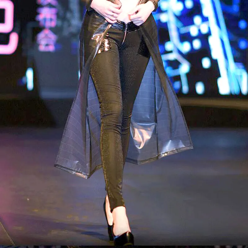 

Sexy Women Camo 3D Galaxy Shiny Low Rise Waist Pencil Pants Zipper Open Leggings Capris Punk Stage Wear Plus Size F82