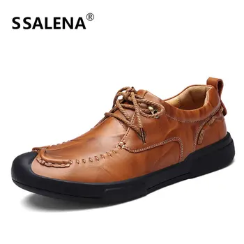 

Men Lace-Up Comfortable Dress Shoes Male Breathable Soft Bottom Leather Shoes Men Business Travel Meeting Shoes AA51543