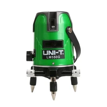 UNI-T LM520G LM530G LM550G лазерный уровень 2 линии 3 линии 5 линий 360 градусов самонивелирующийся перекрестный лазерный уровень зеленые линии лазерный уровень