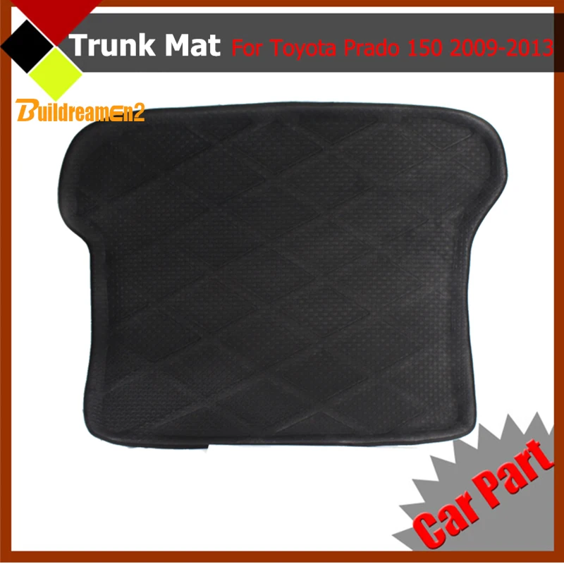 

Buildreamen2 Car Trunk Mat Floor Seat Cushions Carpet Boot Tray Liner Easy Cleaning For Toyota Prado 150 2009-2013