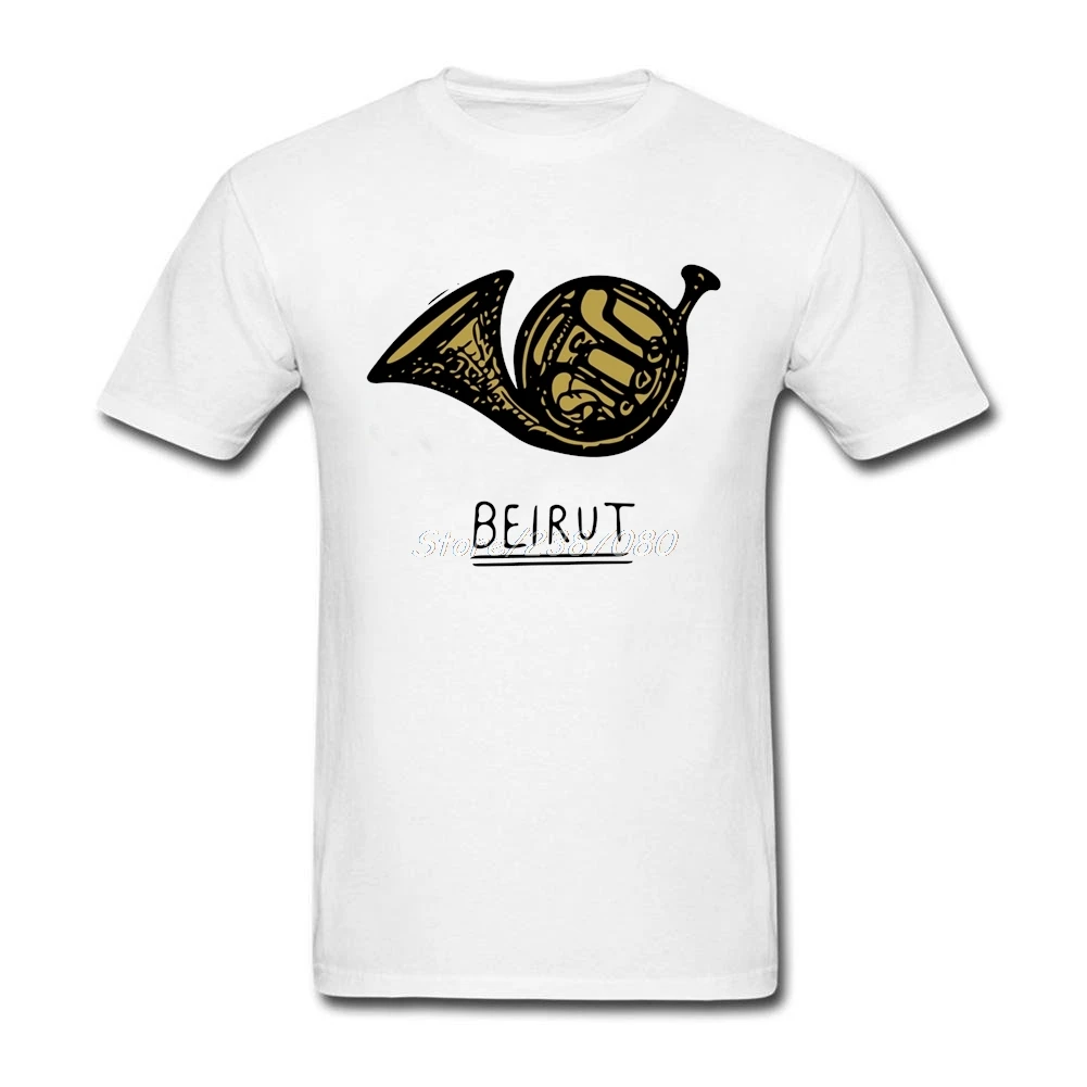 French Horn T Shirt Custom Short Sleeve T shirts For Men Hip Hop Lol