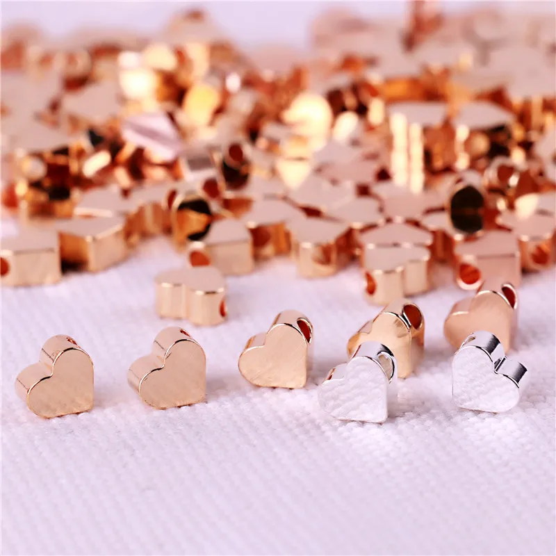 10 шт. медные бусины в форме сердца 6 мм|silver plated|copper accessoriesjewelry copper |