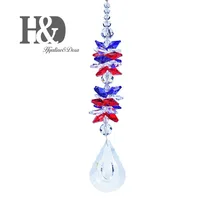 H& D ручной работы кристалл Ловец Солнца орнамент граненый кукурбит капля Призма Радуга производитель кулон для подарков, окно Висячие