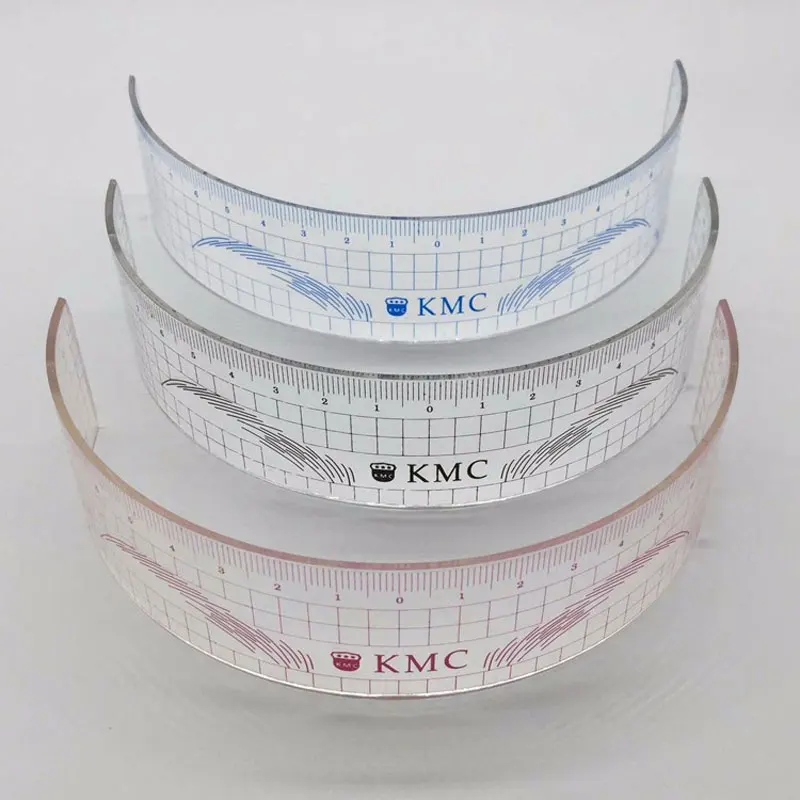 

1pcs Permanent Makeup Stencils Plastic Eyebrow Ruler KMC Tattoo Cosmetic Shaping Tool For The Beginers