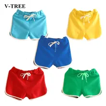 Летние шорты для мальчиков и девочек, хлопковые плавки для мальчиков, детские шорты ярких цветов, детская пляжная одежда