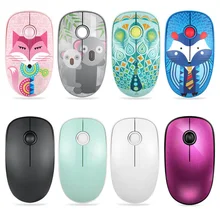 Милая мультяшная Беспроводная Бесшумная мышь 1000 dpi эргономичная оптическая компьютерная мышь универсальная компьютерная мышь для ноутбука ПК
