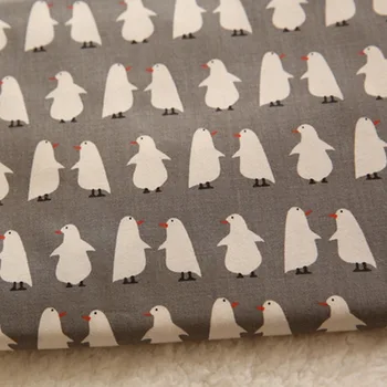 

The pure cotton twill penguin printed fabric