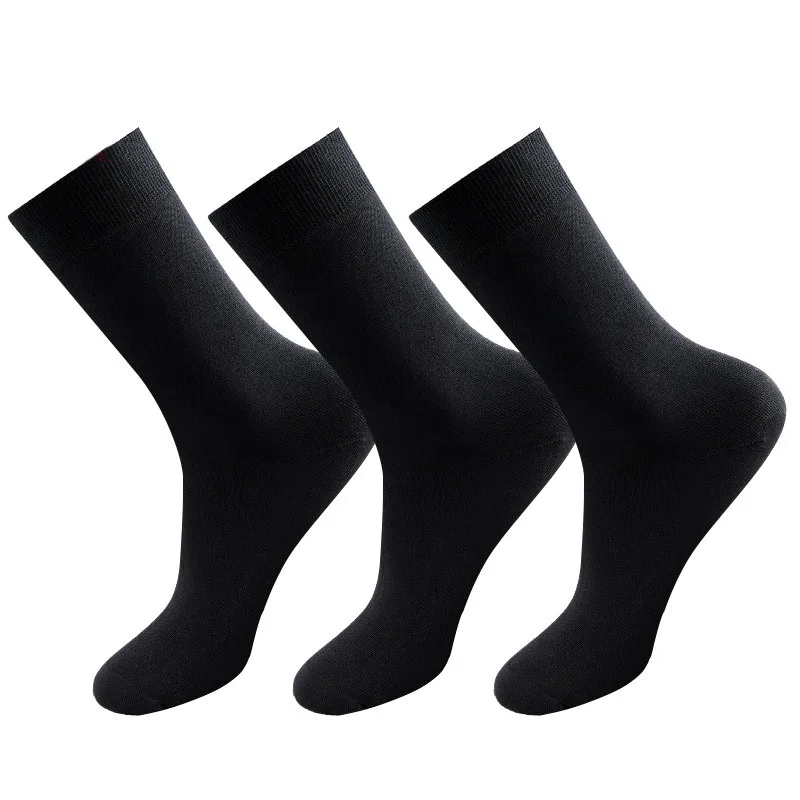 45,46,47,48,49.50Big Size Pure Black Sock Happy Socks Men Business Cotton Socks Men High Quality