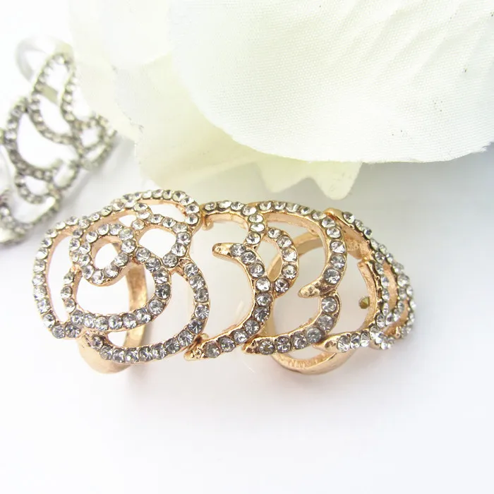 Женское кольцо с полым цветком 2D1003|knuckle rings for women|knuckle ringrings women |