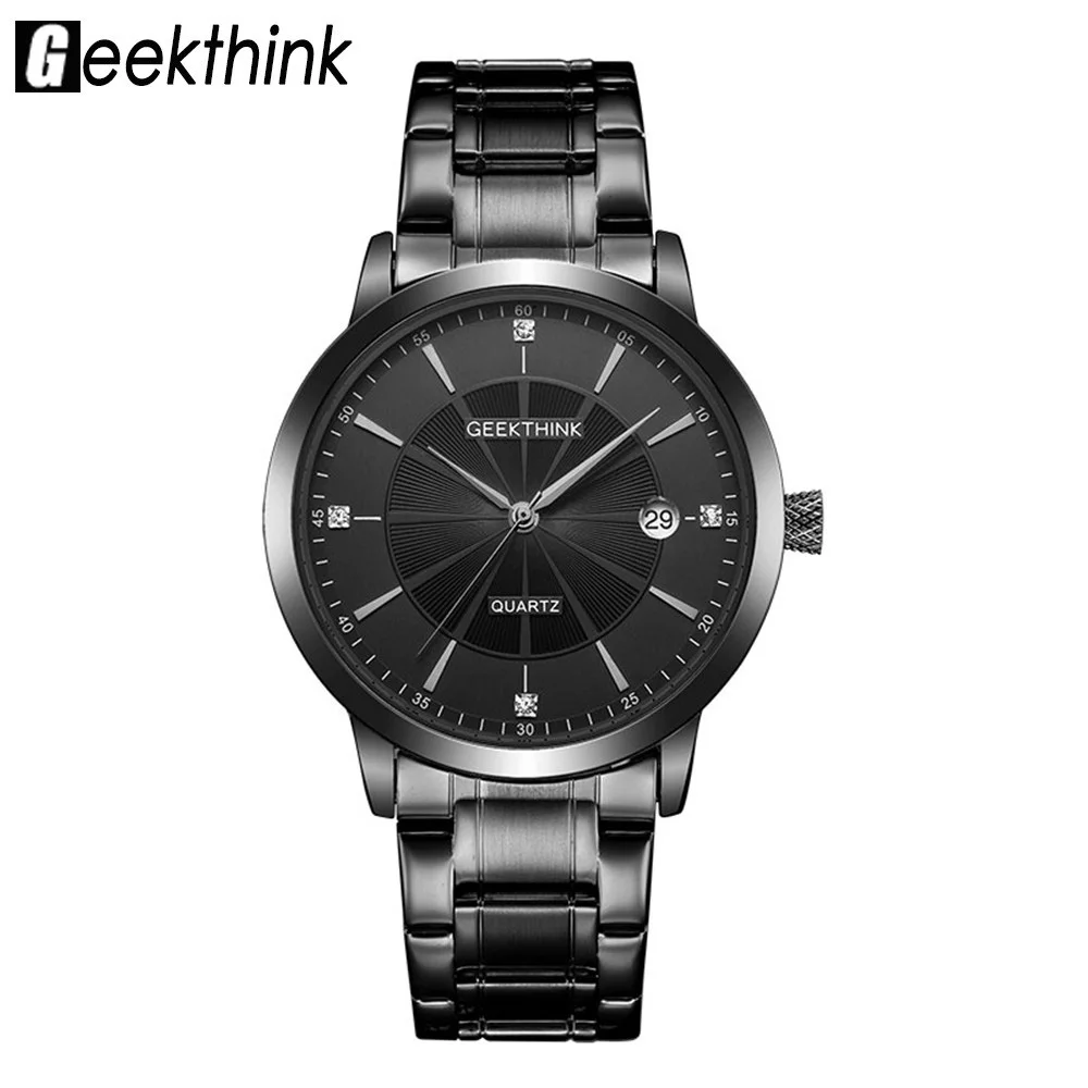 

GEEKTHINK Men Watches New Luxury Brand GEEKTHINK Ultra Thin Clock Male 30m Waterproof Casual Sport Watch Men Wrist Quartz Watch