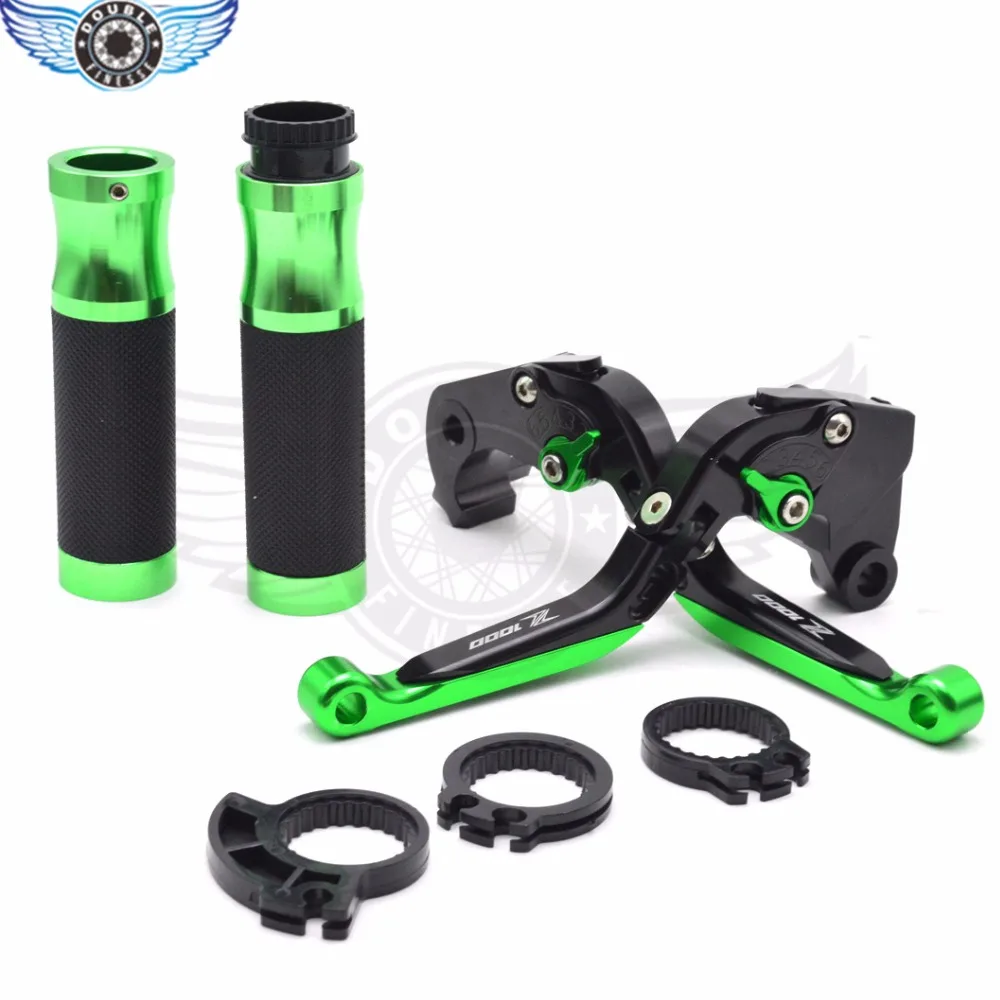 

Motorcycle Adjustable Brake Clutch Levers 7/8"Handlebar Hand Grips Handlebar for Kawasaki Z1000 2003 2004 2005 2006