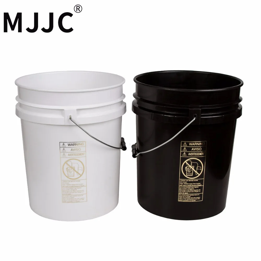 MJJC бренд с высококачественным двойным ведром два ведра набор для мойки каждого ведра 5 галлонов(20л) один черный и один белый