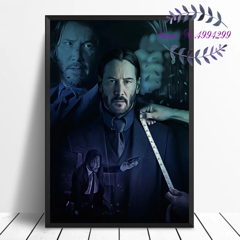 

John Wick Movie Poster Canvas Print Pictures Home Decor No Frame