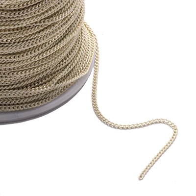 GUFEATHER C32, DIY медная цепочка, браслет ожерелье на лодыжку, изготовление ювелирных изделий, ширина цепи 1,5 мм, длина цепи 5 м