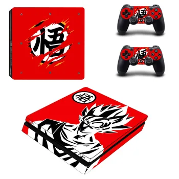 

Anime Dragon Ball Z Goku PS4 Slim Skin Sticker Decal for Sony PlayStation 4 Console and 2 Controller Skin PS4 Slim Sticker Vinyl
