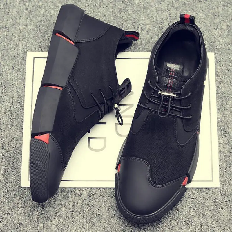 Новая брендовая мужская кожаная повседневная обувь черного цвета дышащие кроссовки уличные Нескользящие износостойкие рабочие туфли LG-111 на плоской подошве