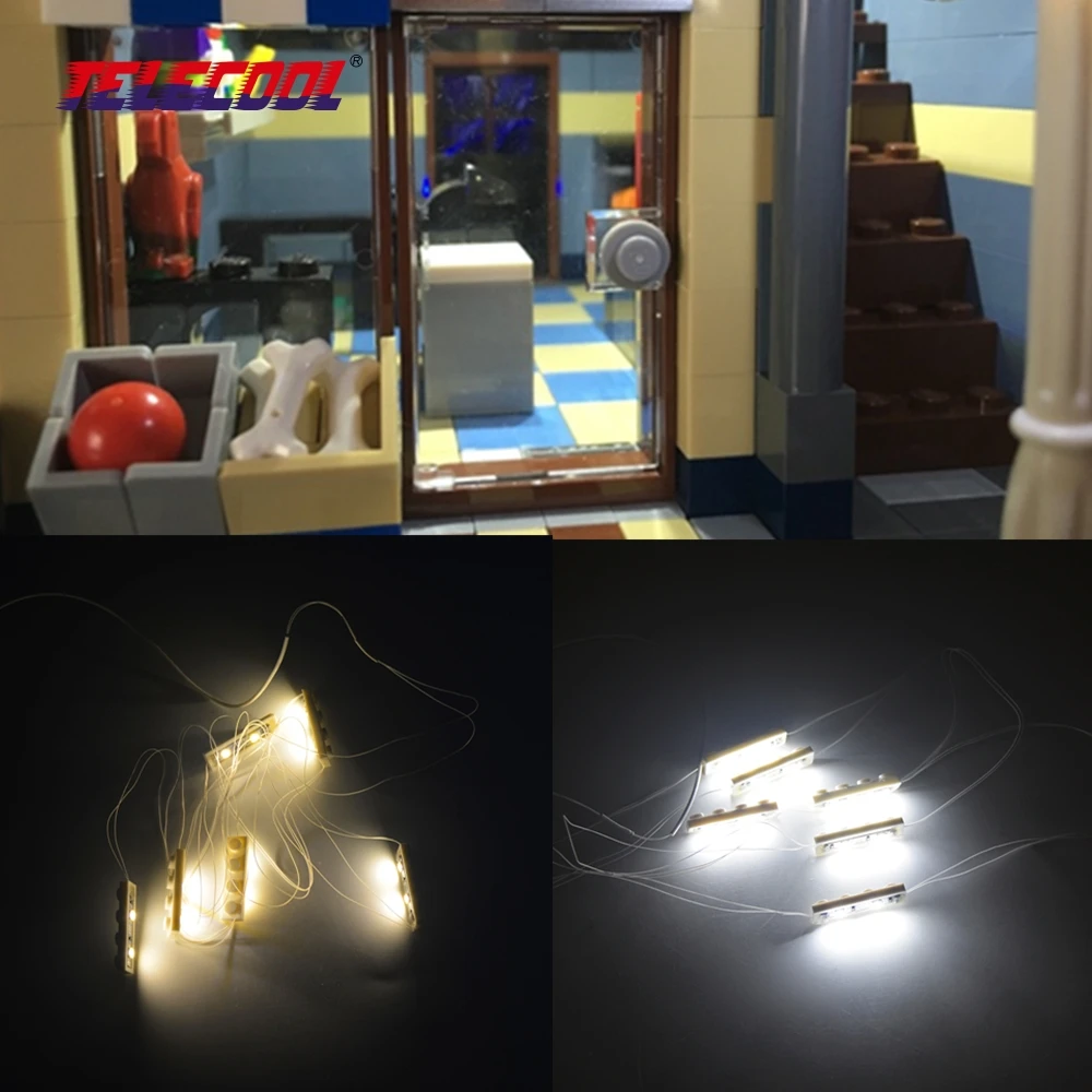 

TELECOOL New Arrival Led Building Blocks Kit Can Decorate All Building Blocks Toys Led Light Blocks Toy