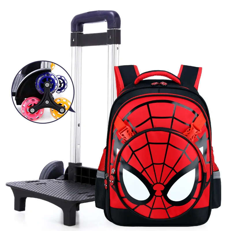 

Climb The Stairs Travel Luggage Child With Wheels School Bag Students Rolling Suitcase Backpack Cartoon Shoulder Bags