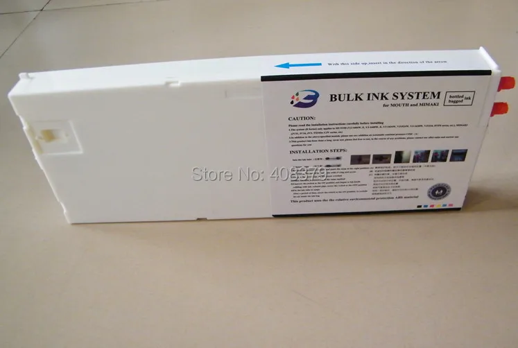 

Empty vertical cartridge use for Roland VS300 VS420 VS540 VS640 RA640 bulk system