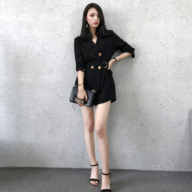 Korean 2018 Spring Casual Women Blazers Solid Mid-Long Double Breasted Sashes Women Blazer and Jackets femme Plus Size AO532 Korean 2018 Spring Casual Women Blazers Solid Mid-Long Double Breasted Sashes Women Blazer and Jackets femme Plus Size AO532