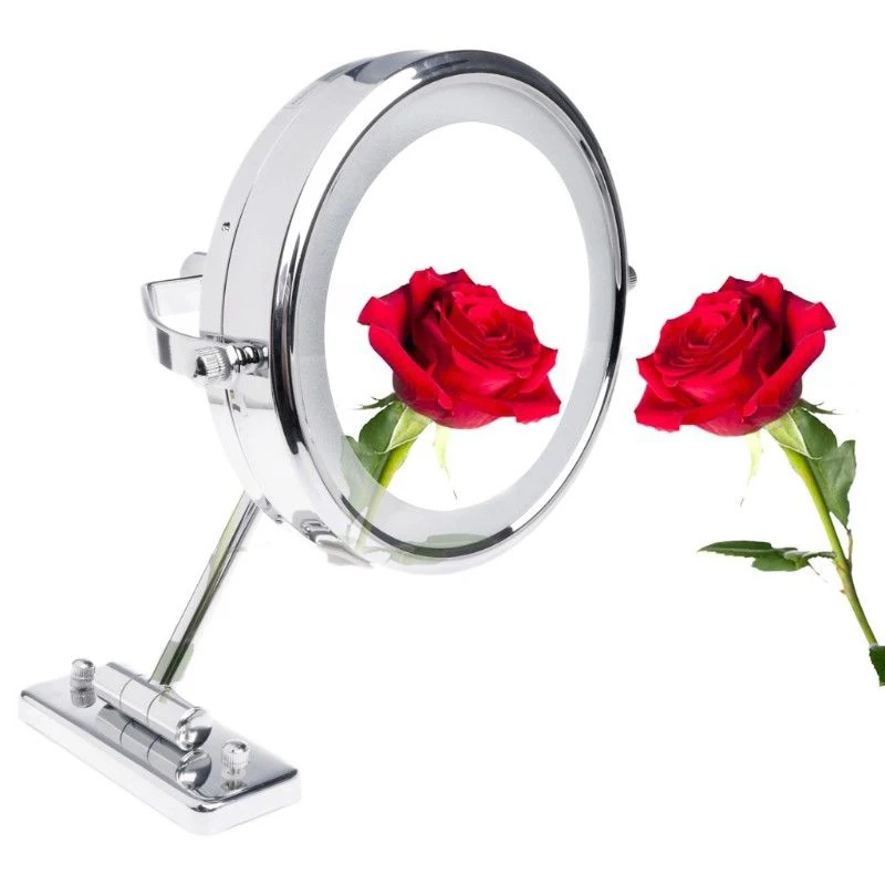 

Adjustable Double Side LED Light Makeup Mirror Bathroom Wall Mounted Mirror