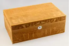 Luxury Large Capacity Cedar Wood Wooden Cigar Humidor Cigarette Cigar Storage Box with Digital Hygrometer wood