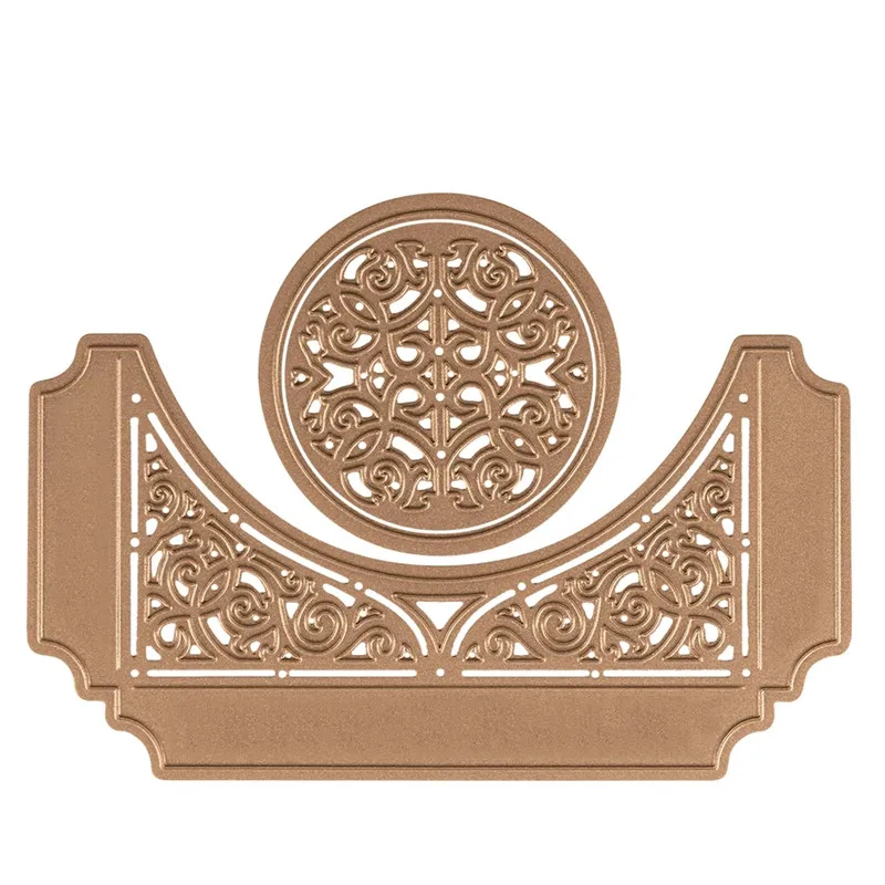 

Naifumodo Scrapbook Dies Round Girdle Cover Card Making Dies Circle Lace Metal Cutting Dies for Scrapbooking Dies Embossing New