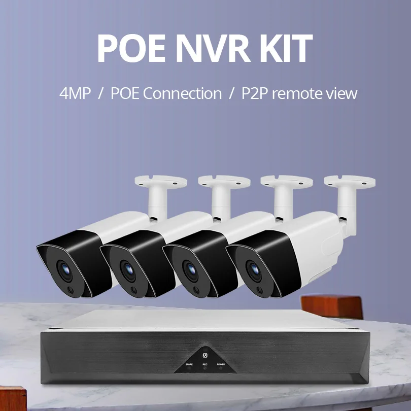 Wetrans CCTV Системы 3MP комплект камеры наблюдения POE H.265 1080 P NVR аудио охранного наблюдения Водонепроницаемая камера комплект дома Cam