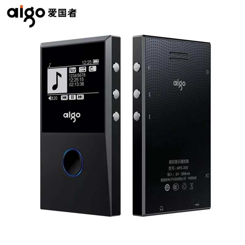 Aigo 205 MP3 HiFI Loseless Bluetooth Player Portable FM Radio Recording E-Book OTG MP3 Player Max 64GB Support Aigo 205 MP3 HiFI Loseless Bluetooth Player Portable FM Radio Recording E-Book OTG MP3 Player Max 64GB Support
