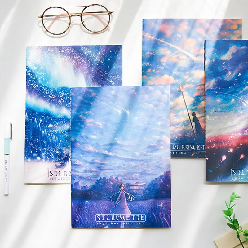 

Coloffice 1PC B5 Soft Copybook Kawaii Retro Notebook For Student Stationery Notepad Cute Girl Diary Office Supplies School