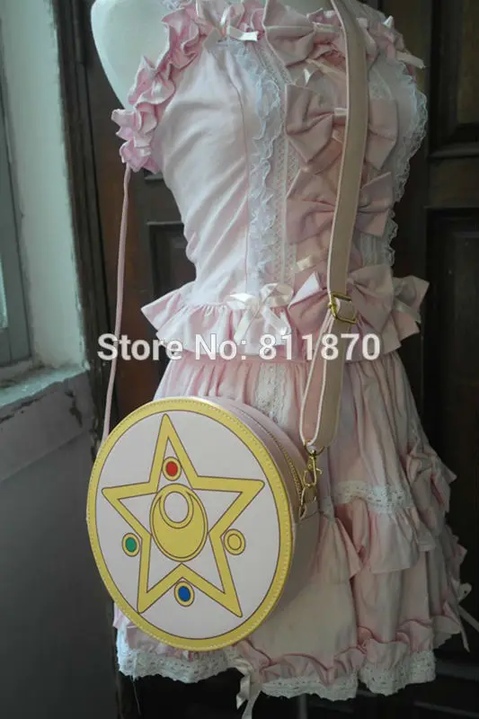 

Cosplay Sailor Moon Tsukino Usagi Cartoon Logo Women's One Shoulder Bags Messenger bag