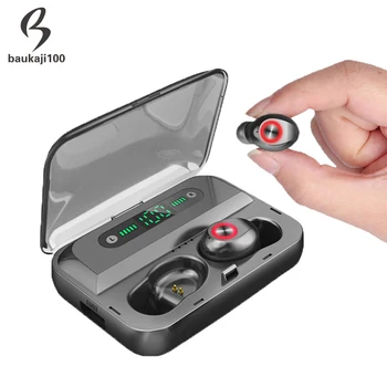 

Factory Headset TWS True Wireless Earbuds Bluetooth Earphones Mini Waterproof Headfrees with 1500mAh Power Bank For All Phone
