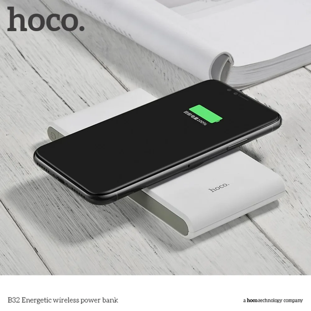 HOCO power bank 8000mah Portable mobile phone Wireless Charger QI Standard External Battery charger PowerBank Supply for iphone HOCO power bank 8000mah Portable mobile phone Wireless Charger QI Standard External Battery charger PowerBank Supply for iphone