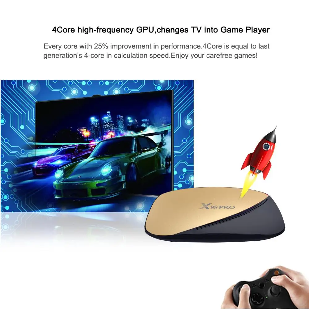 ТВ приставка BEESCLOVER X88 PRO Rockchip RK3318 4 ядра 2 4G & 5G Wifi 4K HDR телеприставка Android 9 0 USB 3