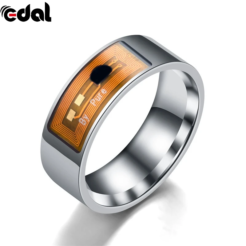 Многофункциональное модное NFC умное кольцо с открытым замком, волшебное интеллектуальное кольцо для ношения, черное цифровое кольцо на палец для телефона Android - Цвет: white 12
