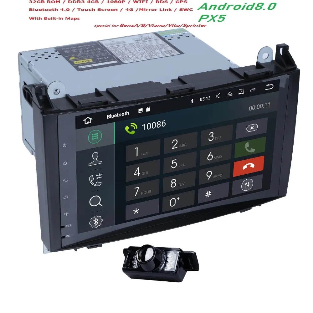 Hizpo 9 &quotАвторадио 2 din Android 8 0 Автомобильный мультимедийный для Mercedes Benz sprinter Vito W639