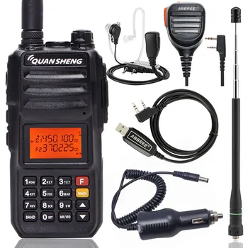 

Quansheng TG-UV2 PLUS Walkie Talkie Powerful 10W 5 Bands (136-174MHz/350-390MHz/400-470MHz) 4000mAh Battery Ham Two Way Radio