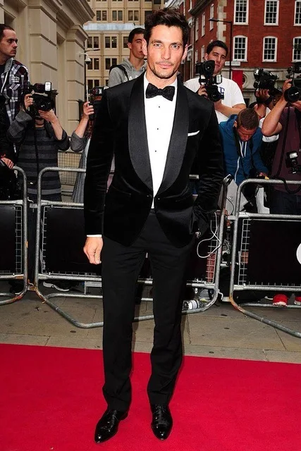 Latest Coat Pant Designs Black Velvet Men Suit Slim Fit 2 Pieces Men