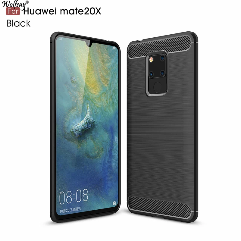 

Mate 20X Anti-knock Case Huawei Mate 20X Case Soft TPU Brushed Case For Huawei Mate 20X Coque for Huawei Mate 20 X Funda Wolfsay