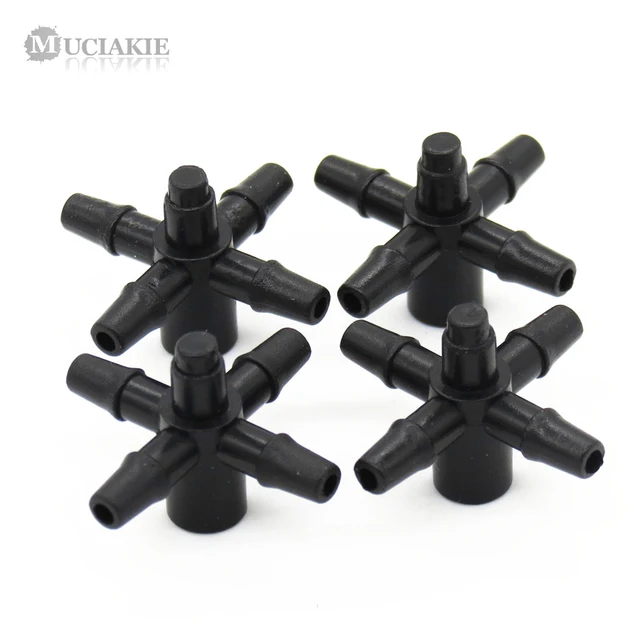 MUCIAKIE 10 PZ Spinato Adattatori Connettori di Accoppiamento per 3/5mm Tubo Del MUCIAKIE 10 PZ Spinato Adattatori Connettori di Accoppiamento per 3/5mm Tubo Del
