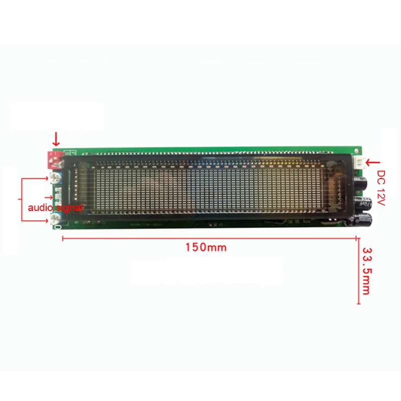 VFD FFT музыкальный уровень спектра аудио индикатор ритм светодиодный дисплей VU метр экран OLED для 12 в 24 в автомобильный усилитель доска