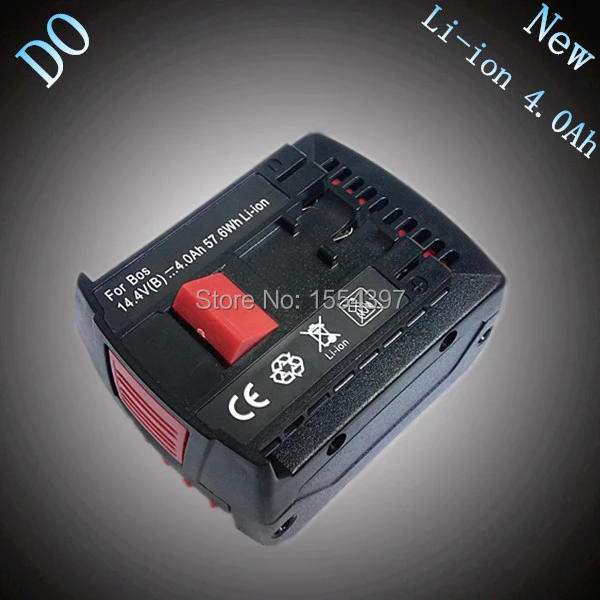 

New 14.4V 4000mAh Lithium Ion Replacement Rechargeable Power Tool Battery for Bosch 2 607 336 318 BAT607 BAT607G BAT614 BAT614G
