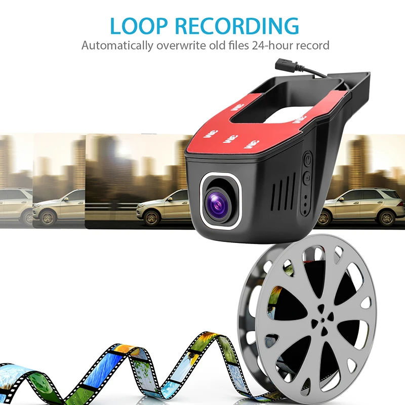 VicTsing WIFI Car DVR Dash Camera Mini Car DVR wifi Video Driving Recorder 170 Degree Full HD Camera Video Recorder iOS Android  (5)