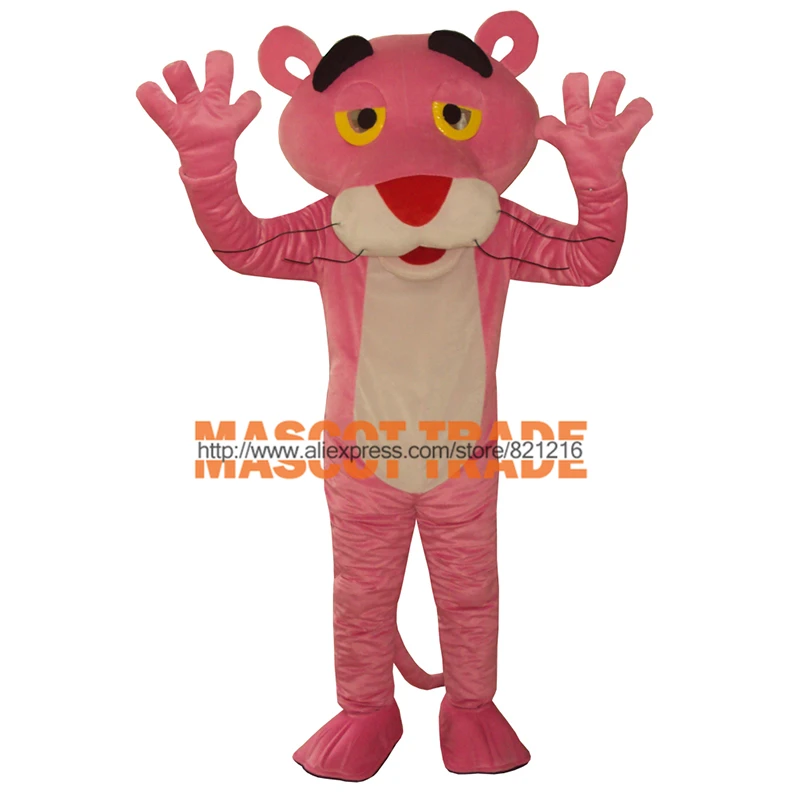 

Free shipping Mascot costume pink panther cartoon clothing mascot Costume