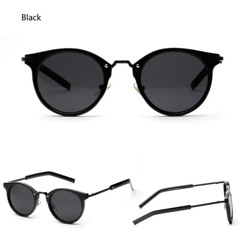 

2018 Retro Sunglasses Women Colorful Designer Vintage Sun Glasses Lady Round Shades Street Style Frames Eyewear