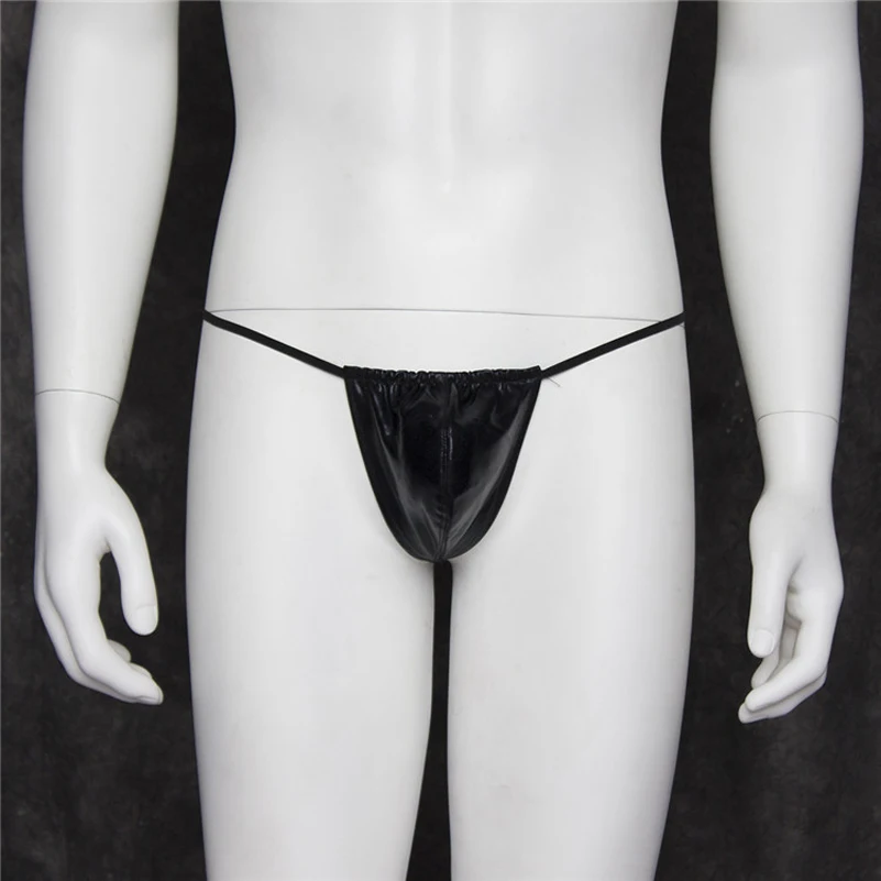 Man pant black bandage for man sex role lover Briefs sexy lingerie leather bodysuit GD014